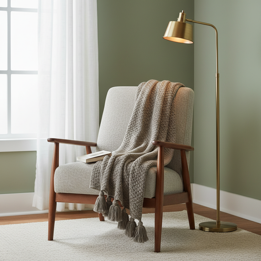 Decorative Throw Dark Grey
