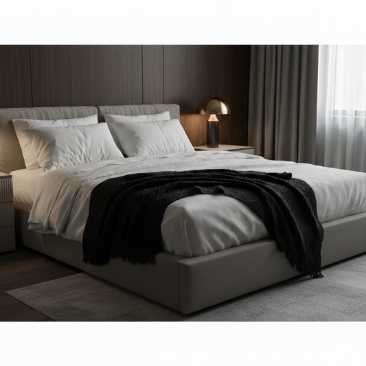 Decorative Throw Black