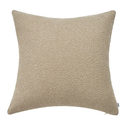 Textured Greige Lumbar Pillow with Insert & Cover