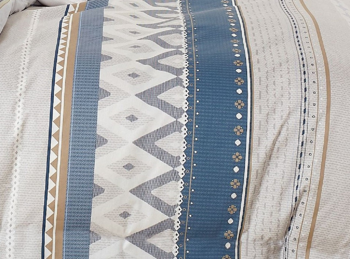 100% Cotton Beige Duvet Cover Set
