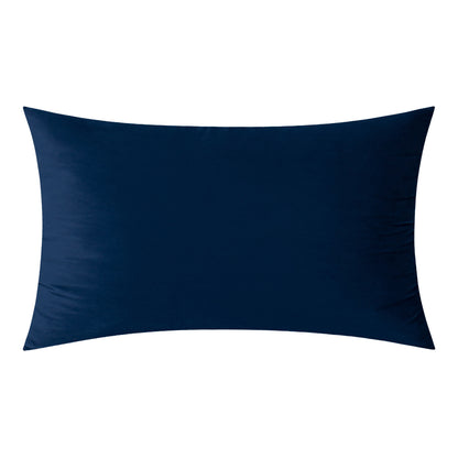 Soft Velvet Dark Blue Pillow with Insert & Cover