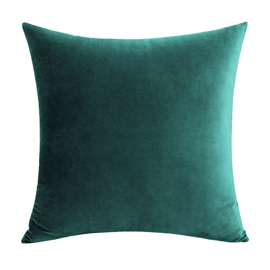 Soft Velvet Teal Pillow with Insert & Cover