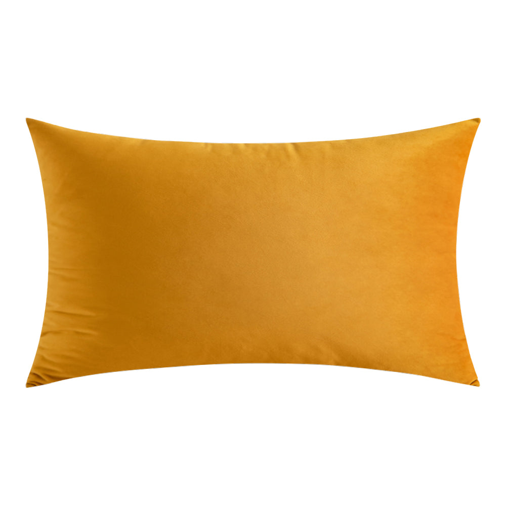 Soft Velvet Gold Pillow with Insert & Cover