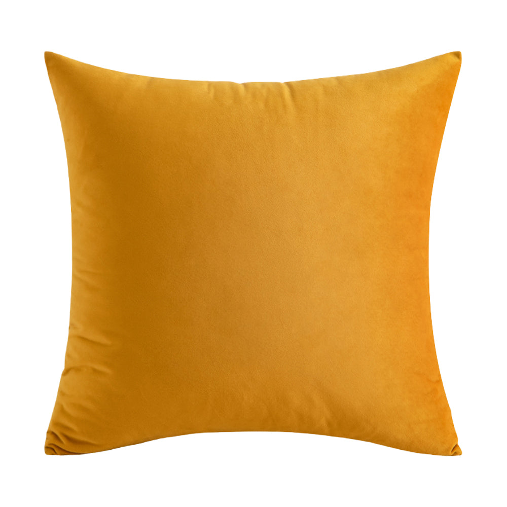 Soft Velvet Gold Pillow with Insert & Cover