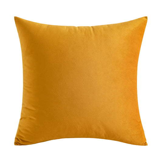 Soft Velvet Gold Pillow with Insert & Cover