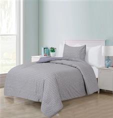 100% Cotton Grey Comforter Set