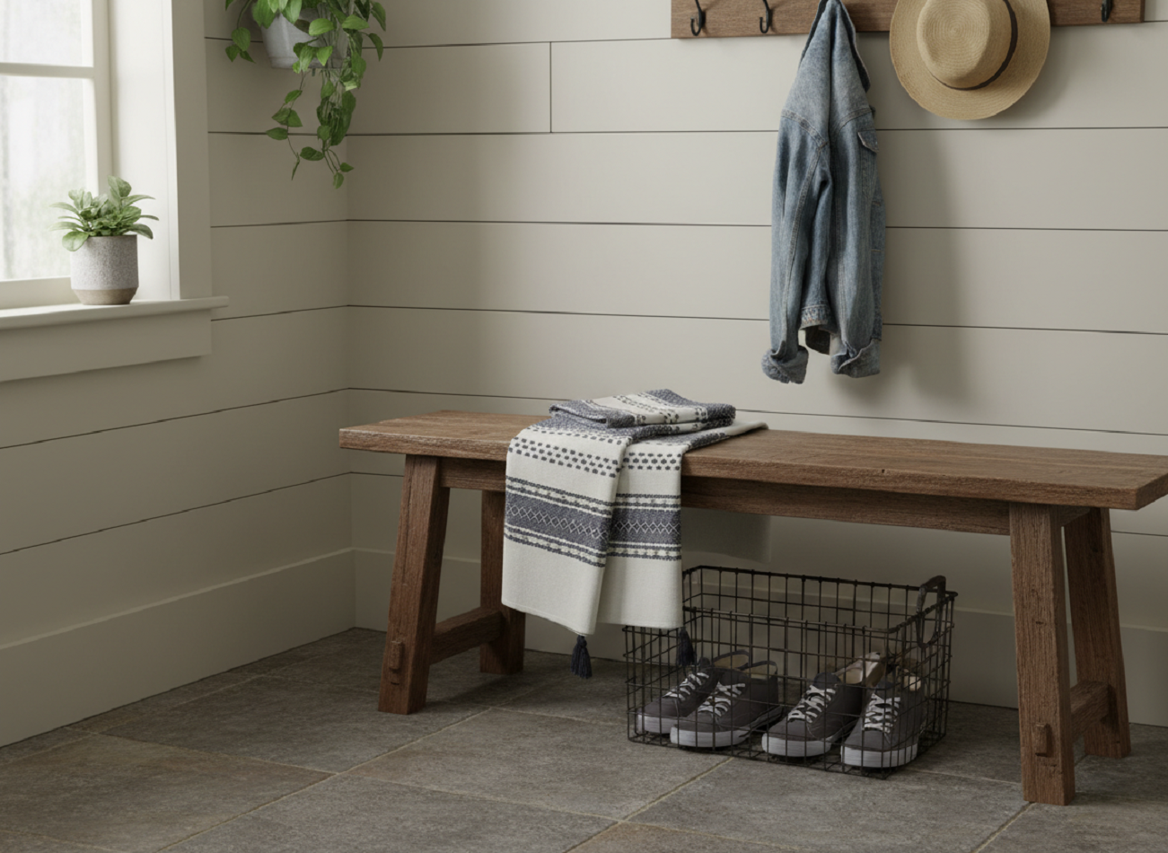 Decorative Throw Ivory and Grey