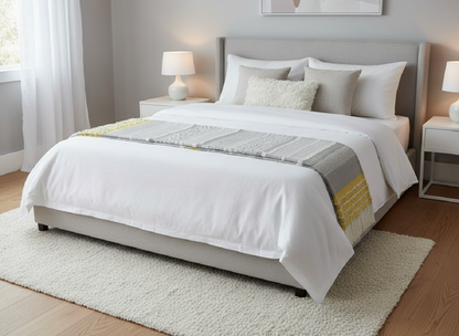 Decorative Throw Grey and yellow