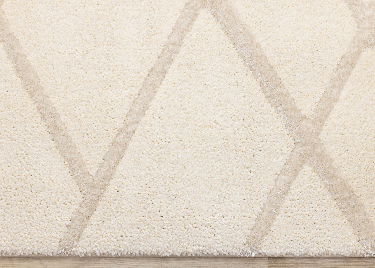 Contemporary Trellis Cream Area Rug
