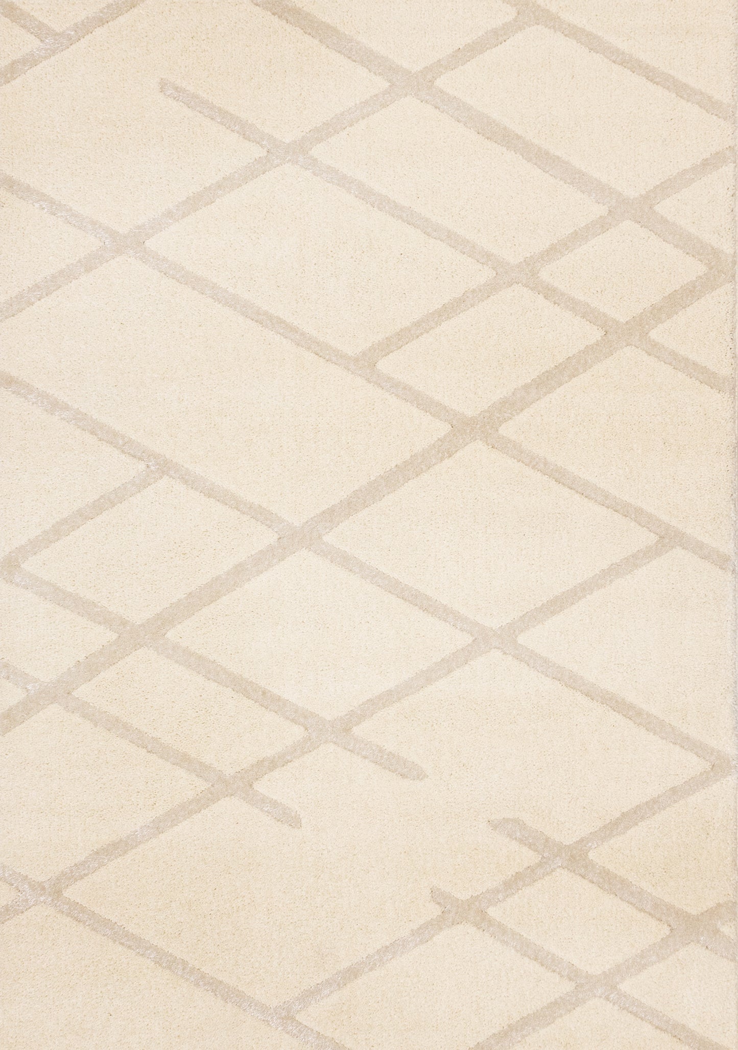 Contemporary Trellis Cream Area Rug-3