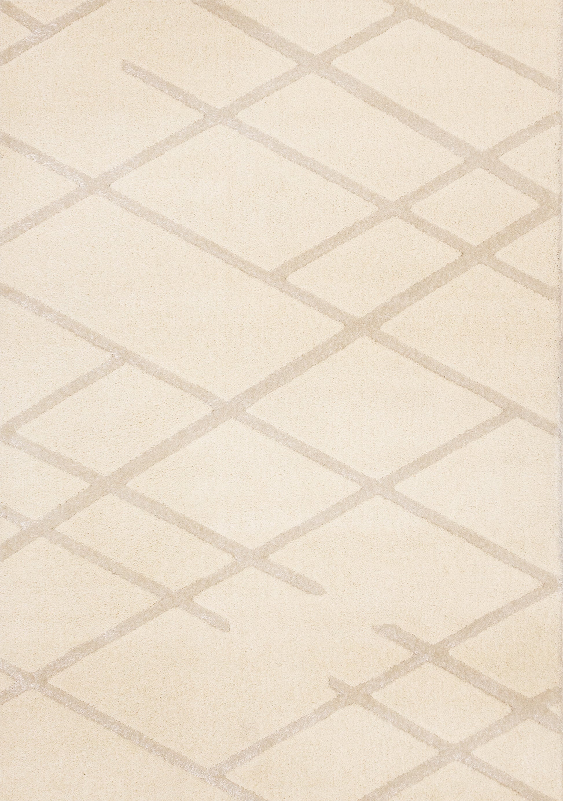 Contemporary Trellis Cream Area Rug-3