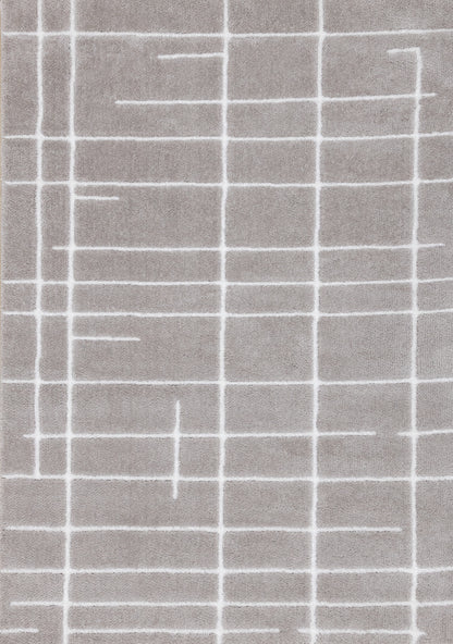 Contemporary Stripes Grey Area Rug-3