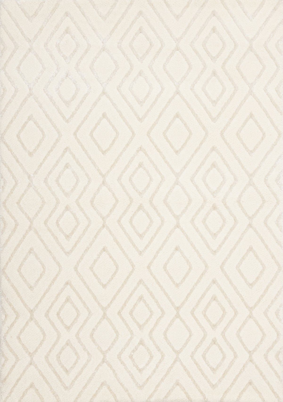 Alfombra Adira patchwork contemporánea en crema