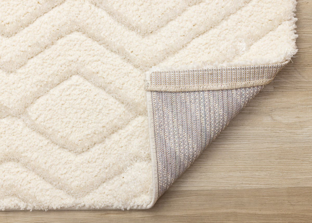 Contemporary Patchwork Cream Area Rug