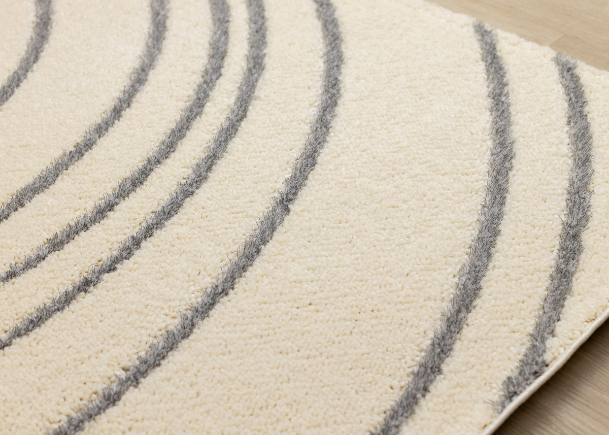 Contemporary Geometric Cream Area Rug