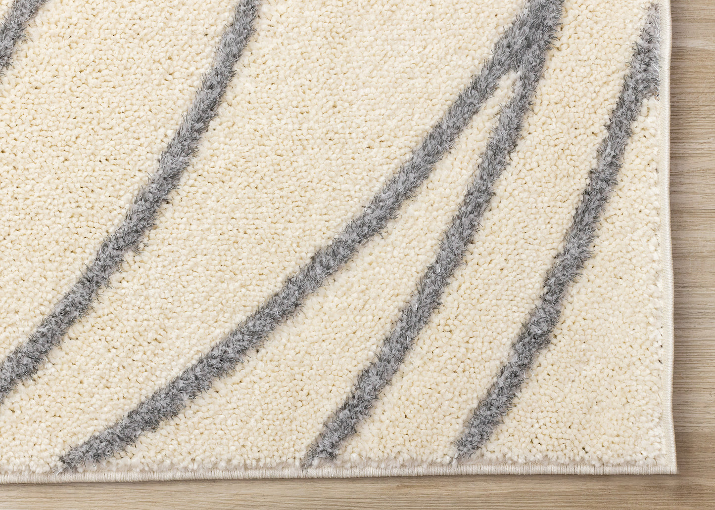 Contemporary Geometric Cream Area Rug