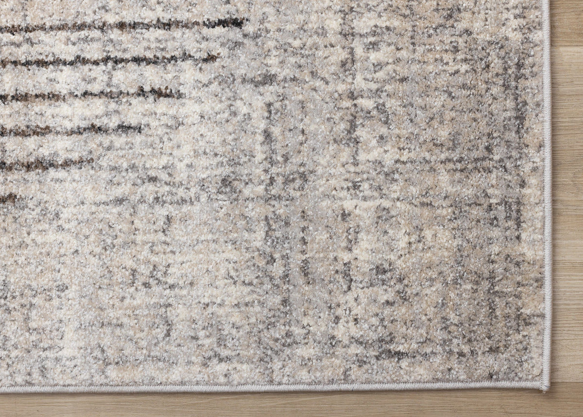 Art Distressed Grey Area Rug