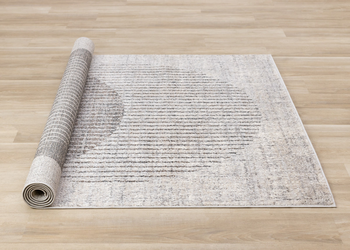 Art Distressed Grey Area Rug