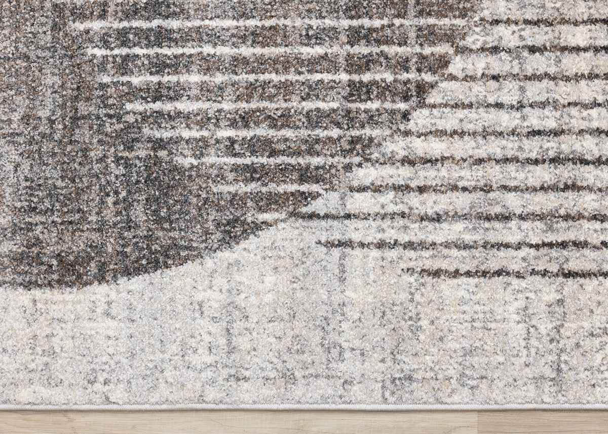 Art Distressed Grey Area Rug