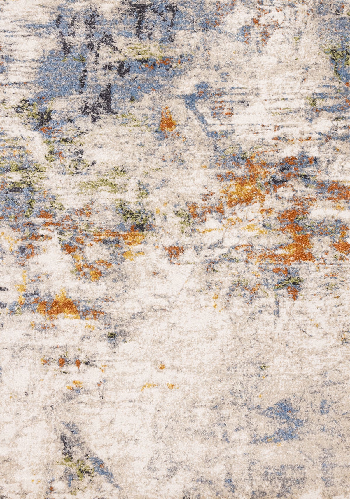Contemporary Distressed Organic Taupe Area Rug