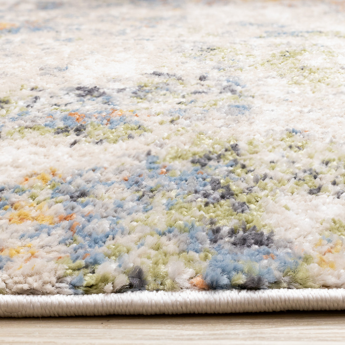 Contemporary Distressed Organic Taupe Area Rug