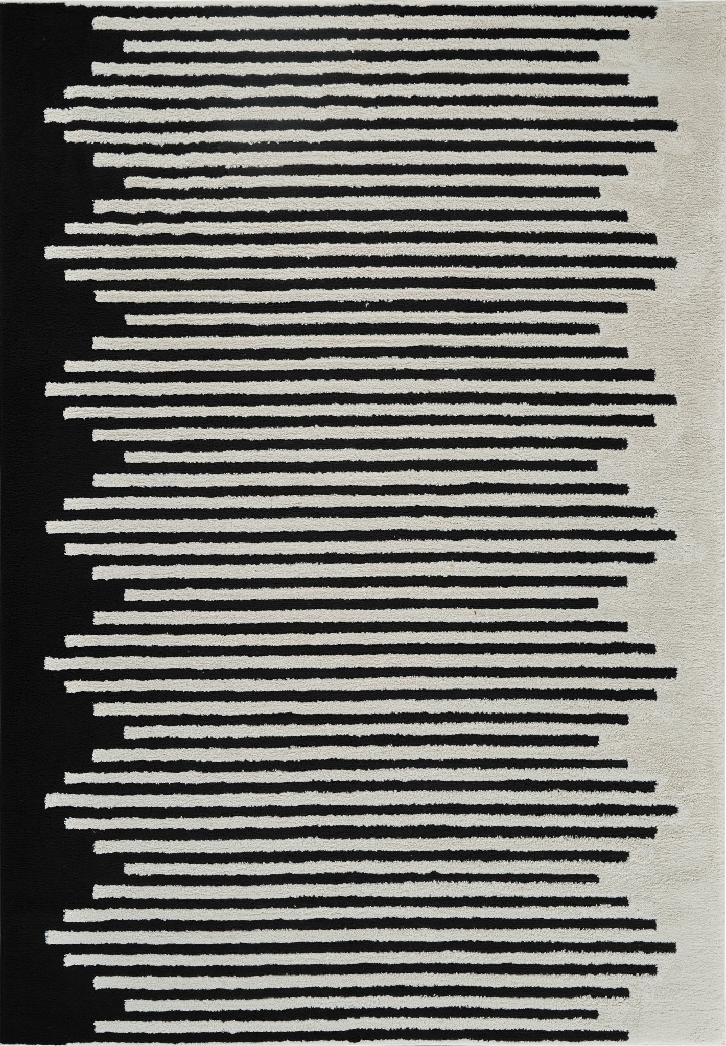 Alfombra Domus Abstract Modern Cream Black