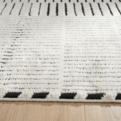 Tapis Domus Abstract Modern Crème Noir