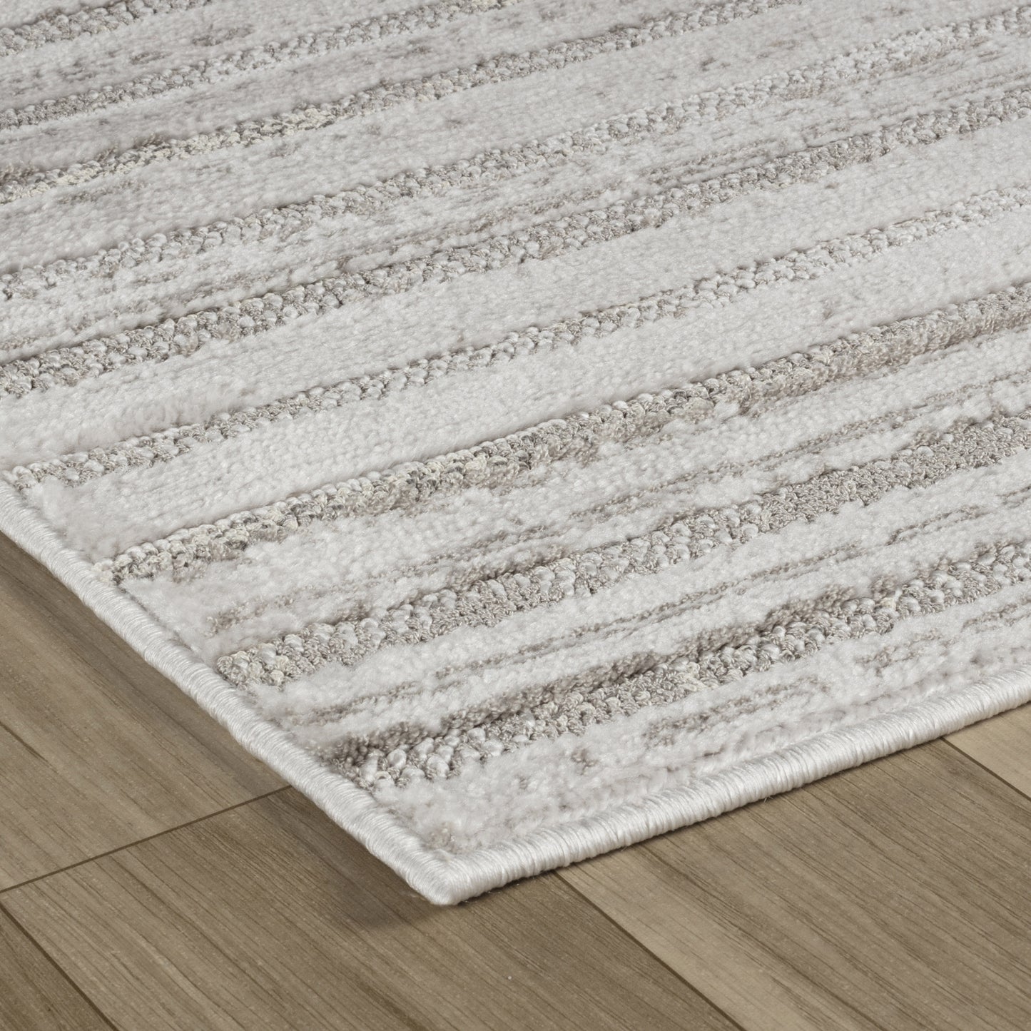 Arcus Geometric Modern Grey and Beige Indoor Rug