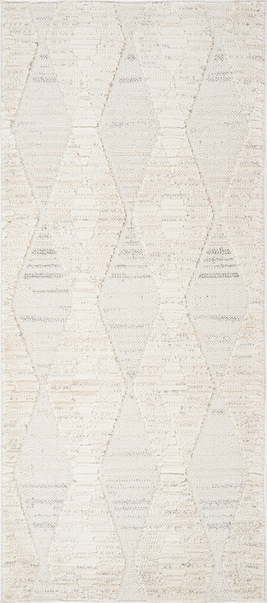 Vellum Chevron Contemporary Cream and Beige Indoor Rug