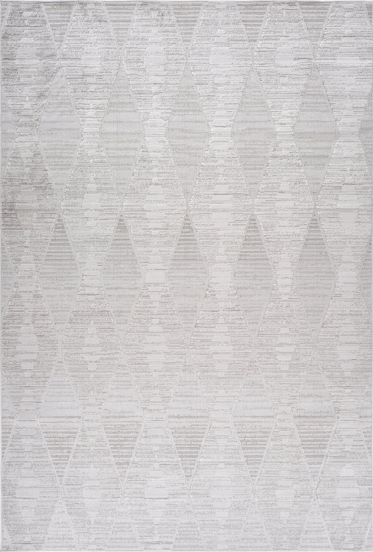 Vellum Chevron Contemporary Grey and Beige Indoor Rug