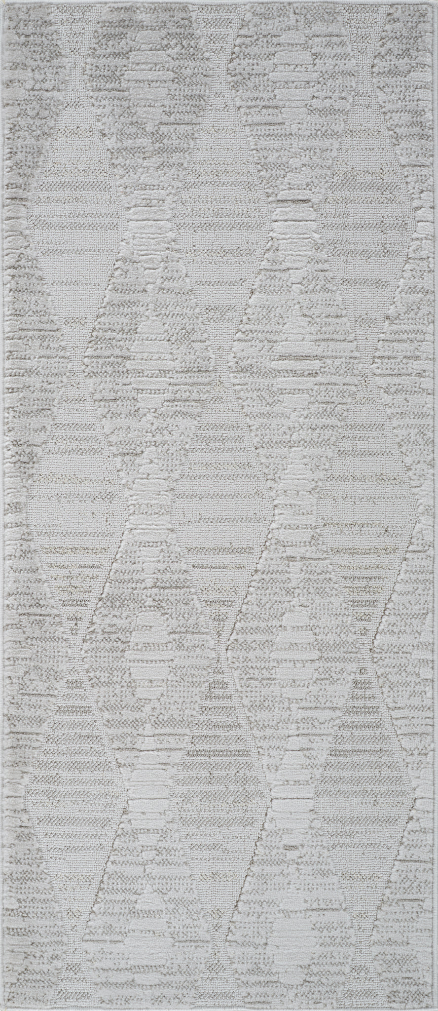 Vellum Chevron Contemporary Grey and Beige Indoor Rug