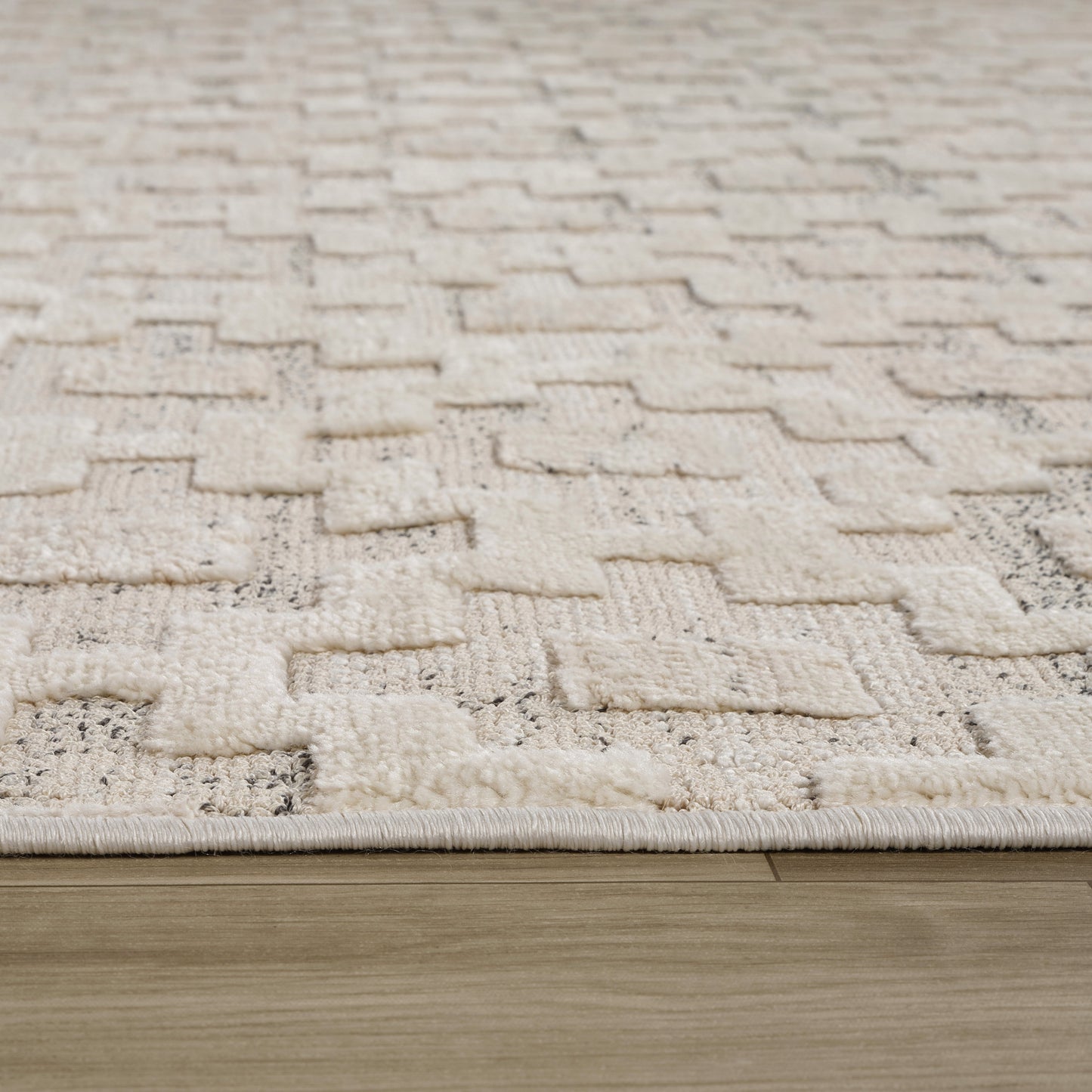 Alfombra abstracta moderna beige Astra