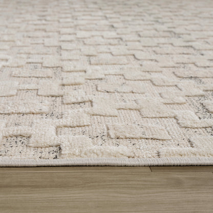 Alfombra abstracta moderna beige Astra