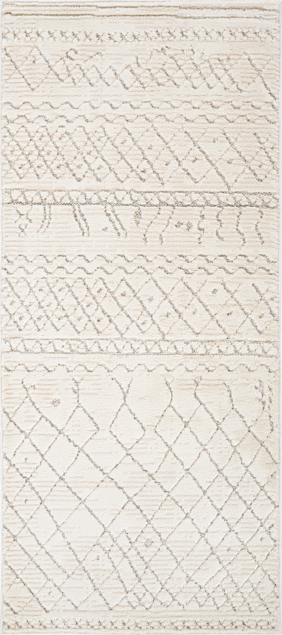 Satori Boho Contemporary Beige and Cream Indoor Rug