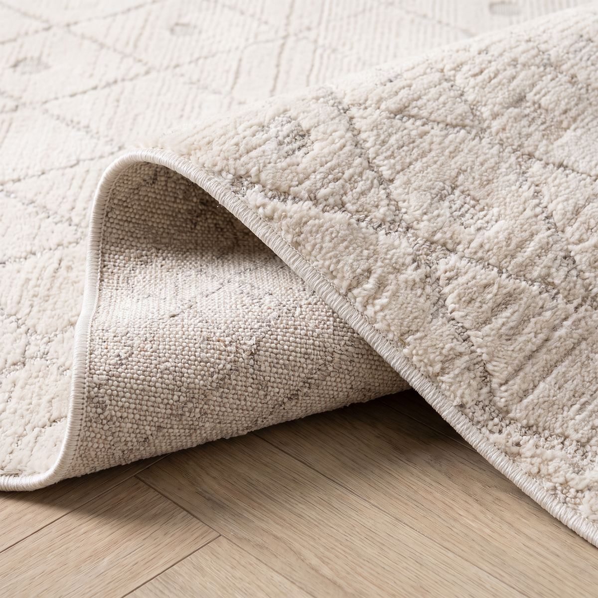 Satori Boho Contemporary Beige and Cream Indoor Rug