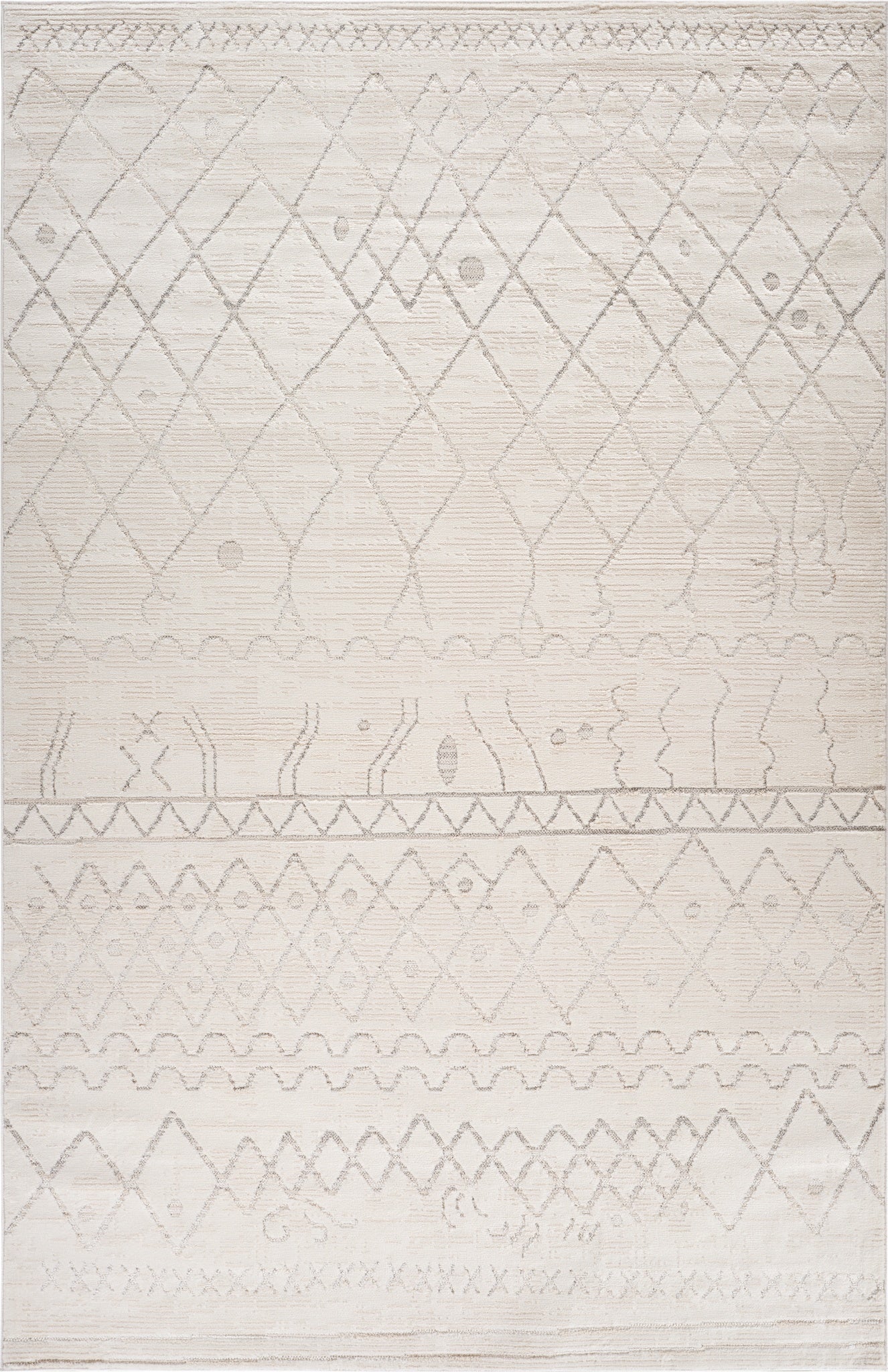 Alfombra abstracta beige Astra Boho