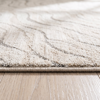 Velora Abstract Modern Beige Indoor Rug