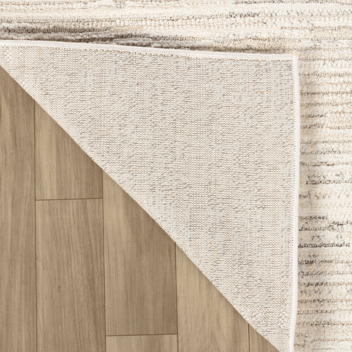 Kaori Abstract Contemporary Beige and Cream Indoor Rug
