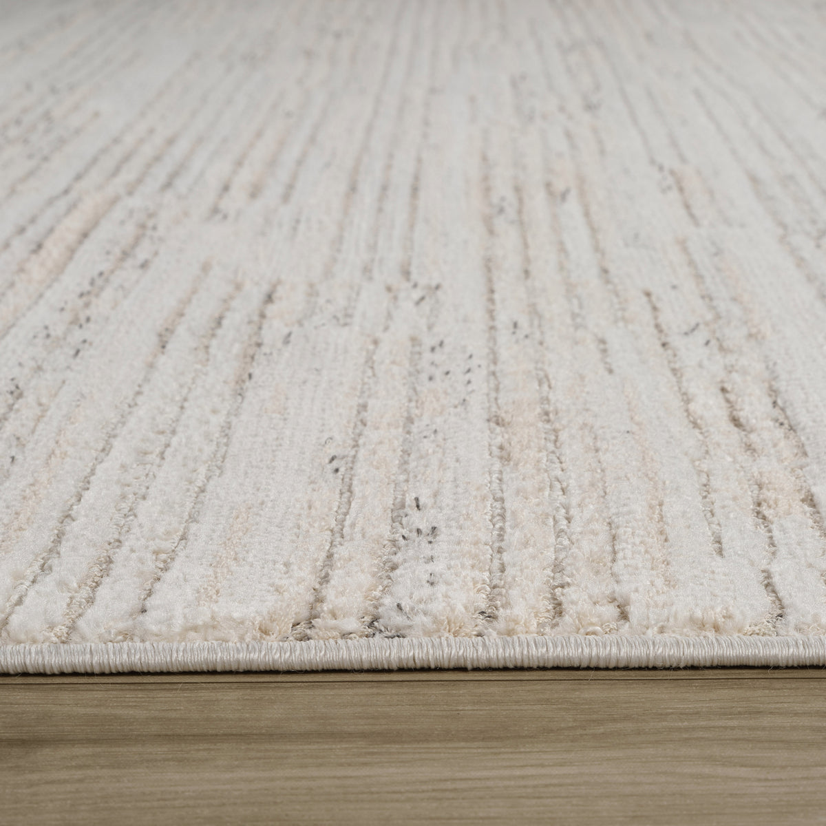 Kaori Abstract Contemporary Beige and Cream Indoor Rug