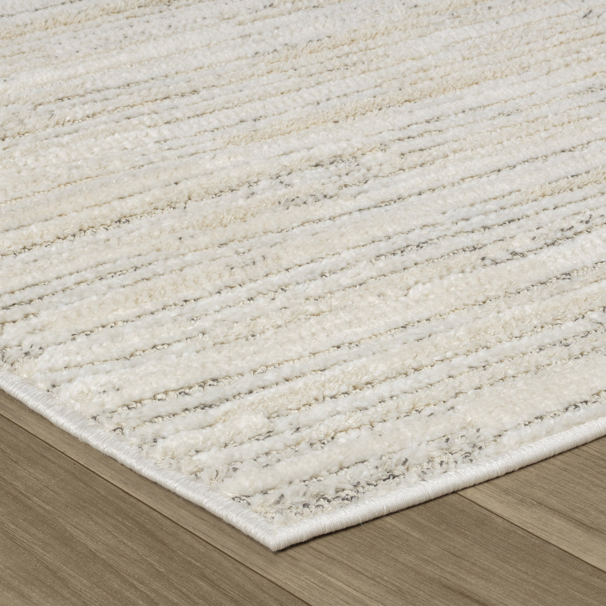 Kaori Abstract Contemporary Beige and Cream Indoor Rug
