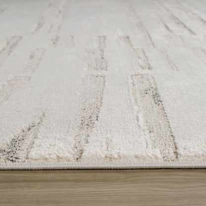 Alfombra abstracta moderna beige Astra