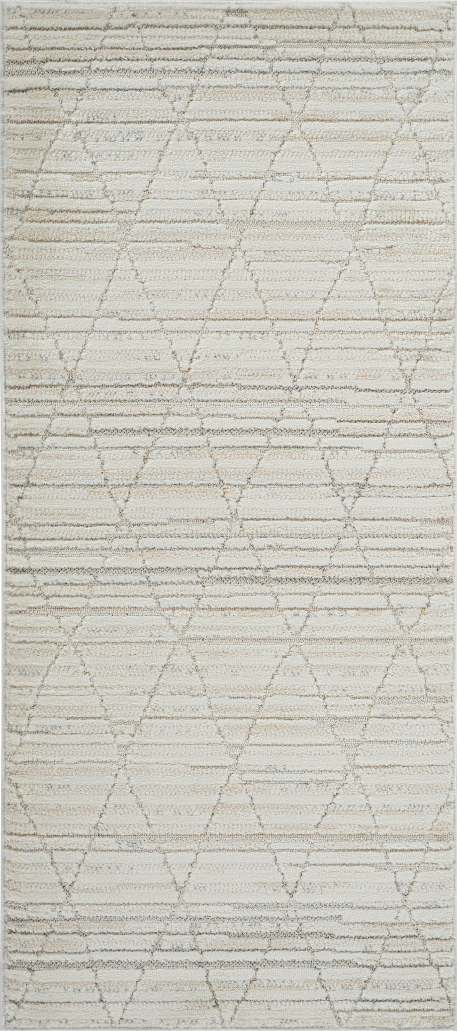 Anaya Geometric Contemporary Beige and Cream Indoor Rug