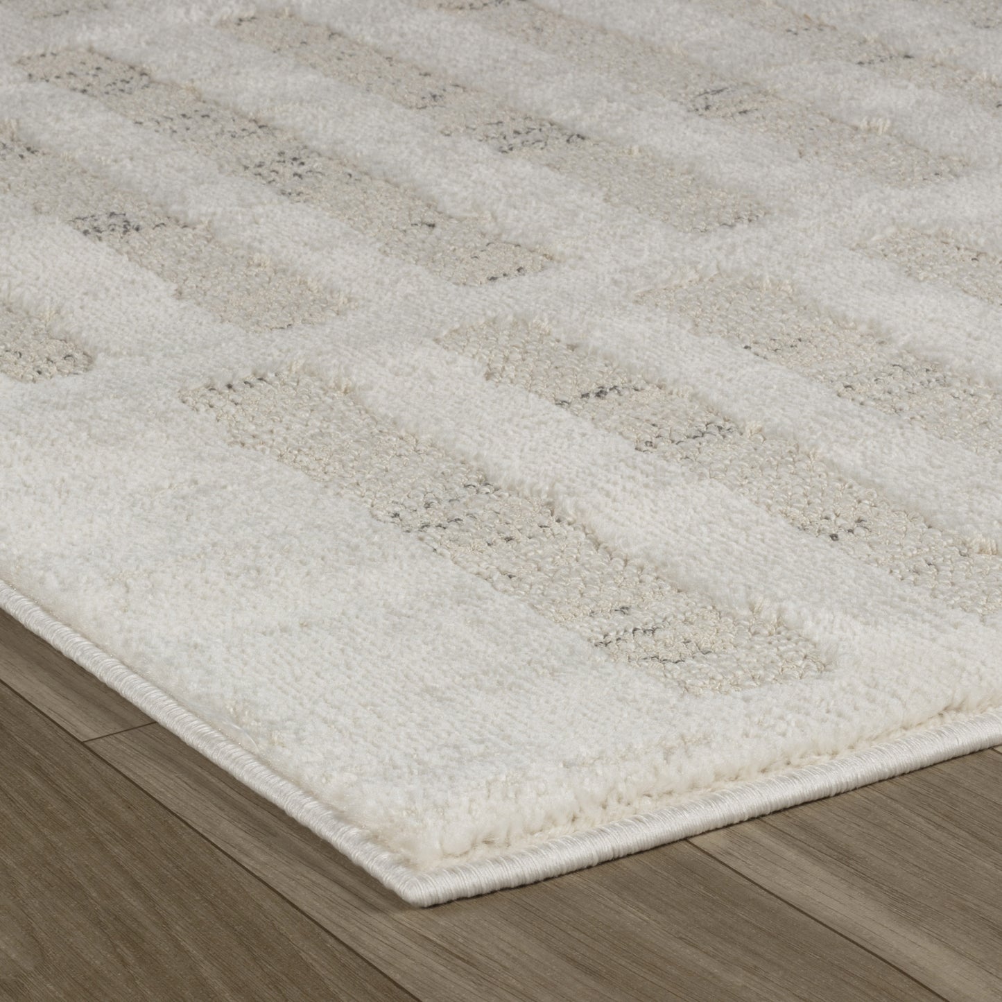 Tapis beige abstrait moderne Astra