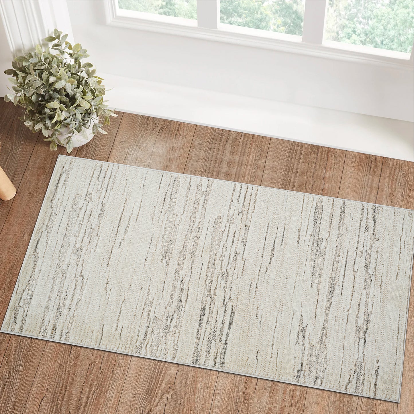 Tapis beige abstrait moderne Astra