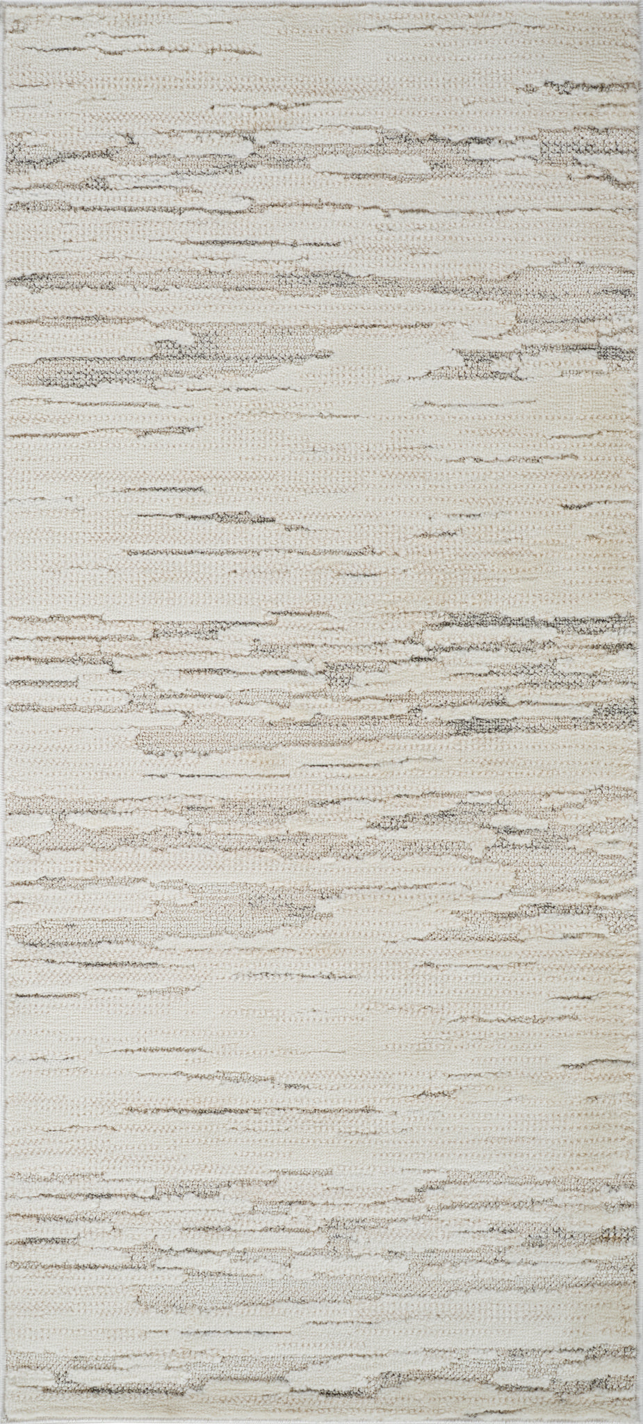 Alfombra de interior contemporánea Soma abstracta beige y crema