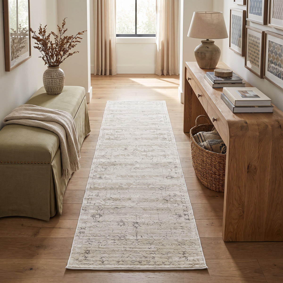 Eloria Oriental Modern Beige Indoor Rug
