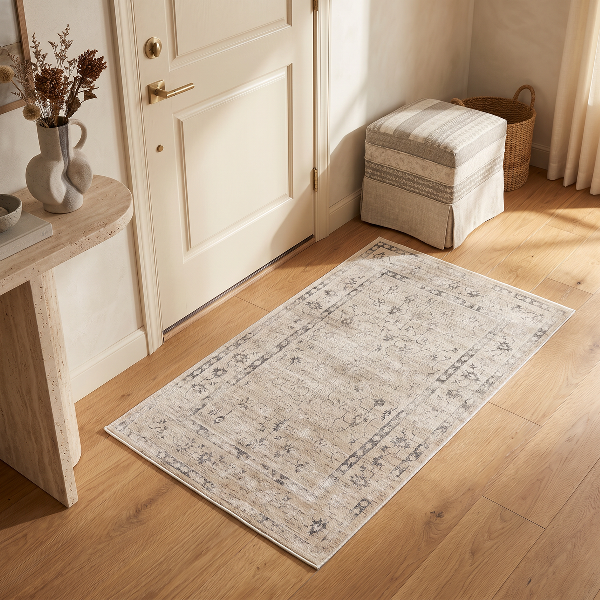 Eloria Oriental Modern Beige Indoor Rug