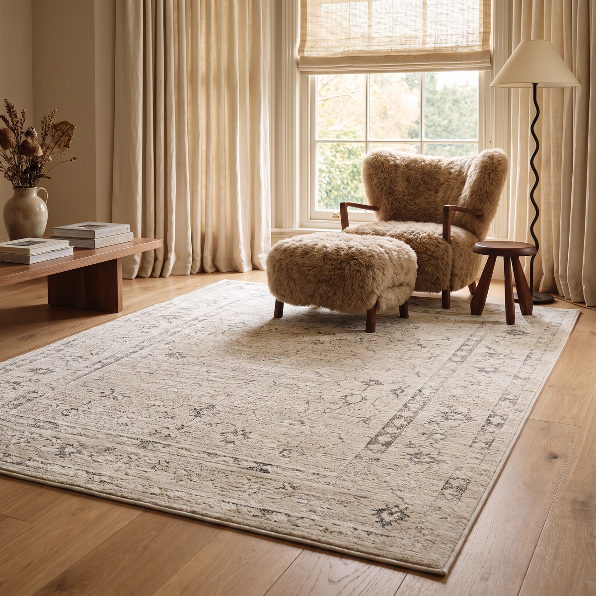 Eloria Oriental Modern Beige Indoor Rug