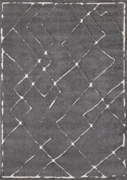 Contemporary Trellis Grey Area Rug-11