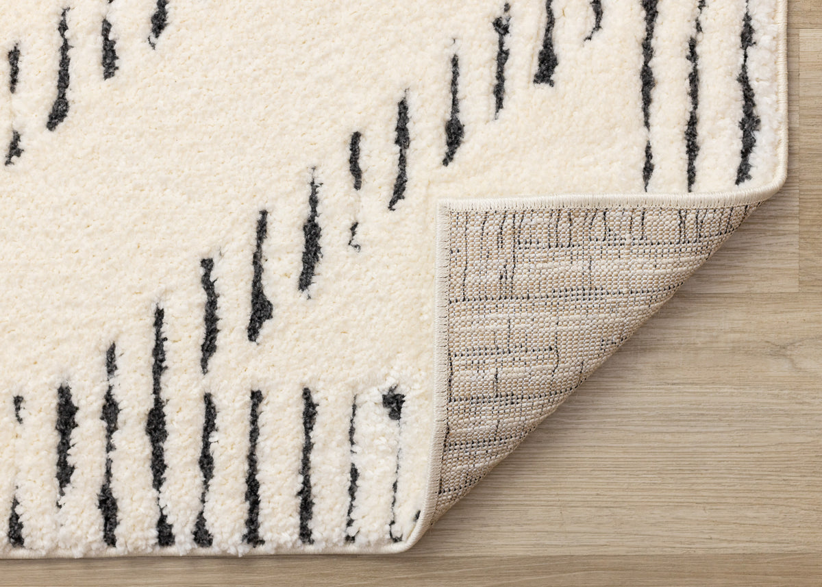 Contemporary Geometric Cream Area Rug